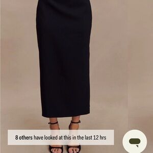 Meshki Black Pencil Skirt